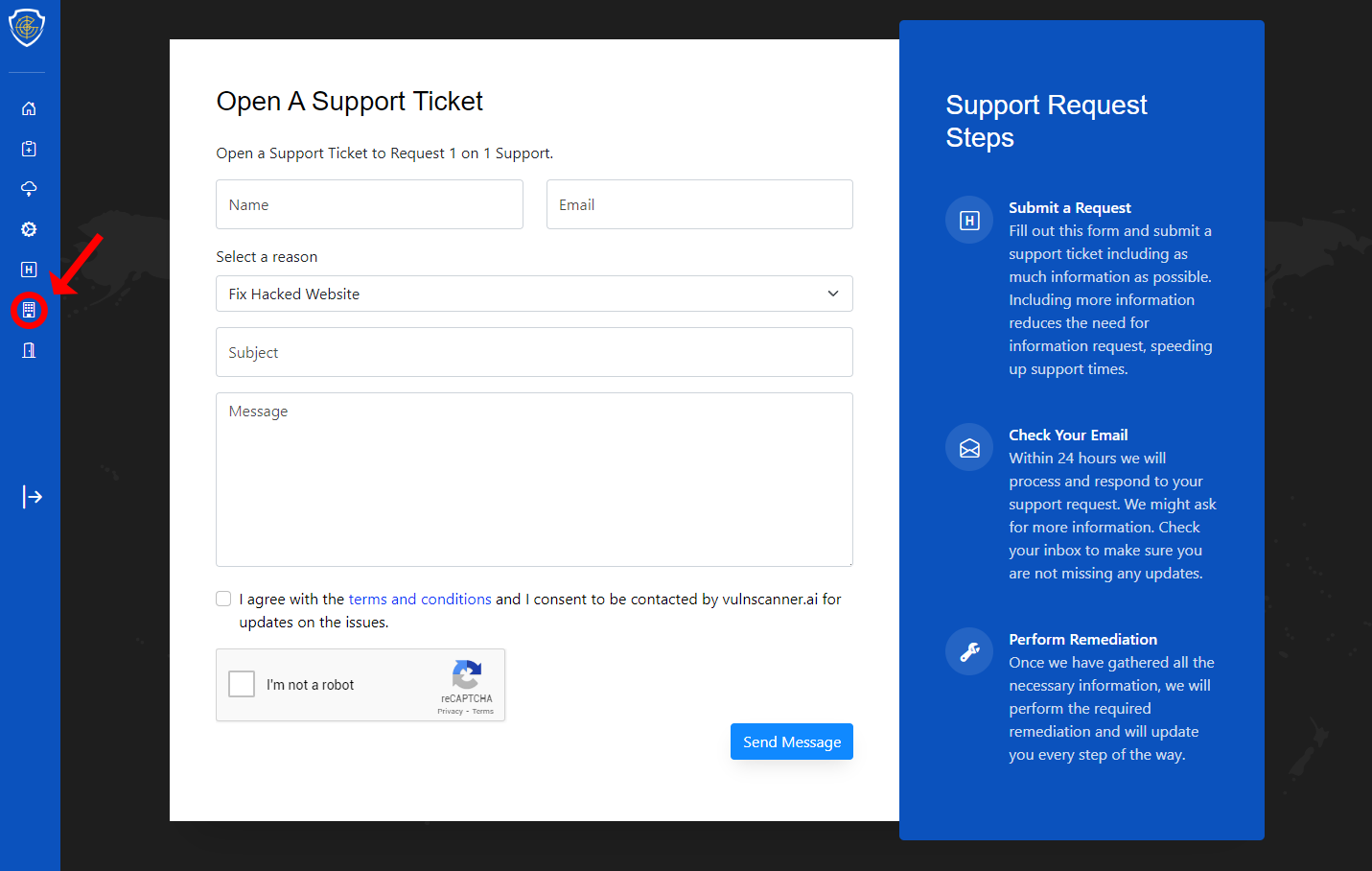 Support form image